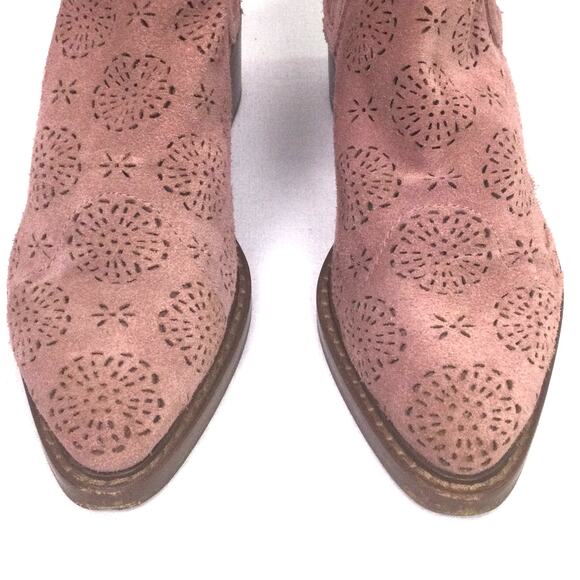 Coach Bowery Festival Boho Western Chelsea Suede Casual Slip On Ankle Bootie 5.5 - Picture 3 of 15